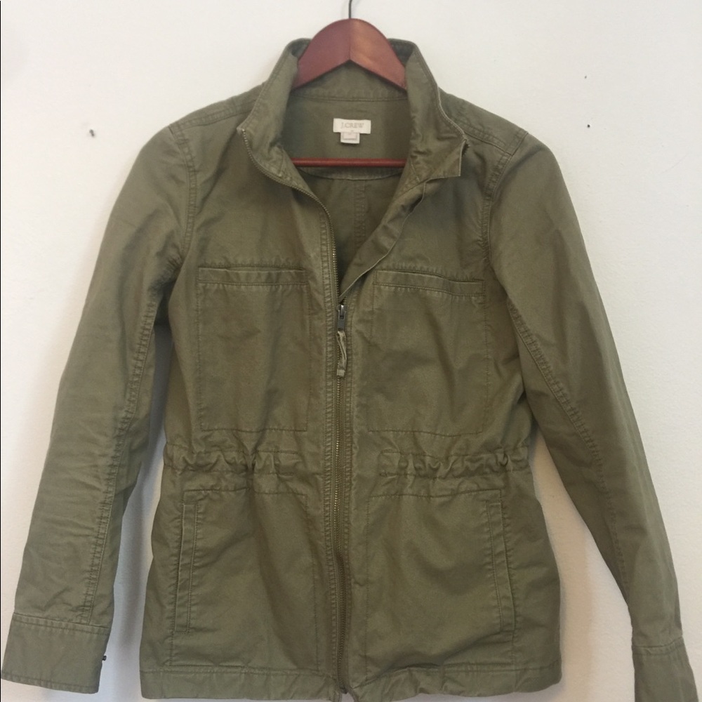 J crew olive green jacket